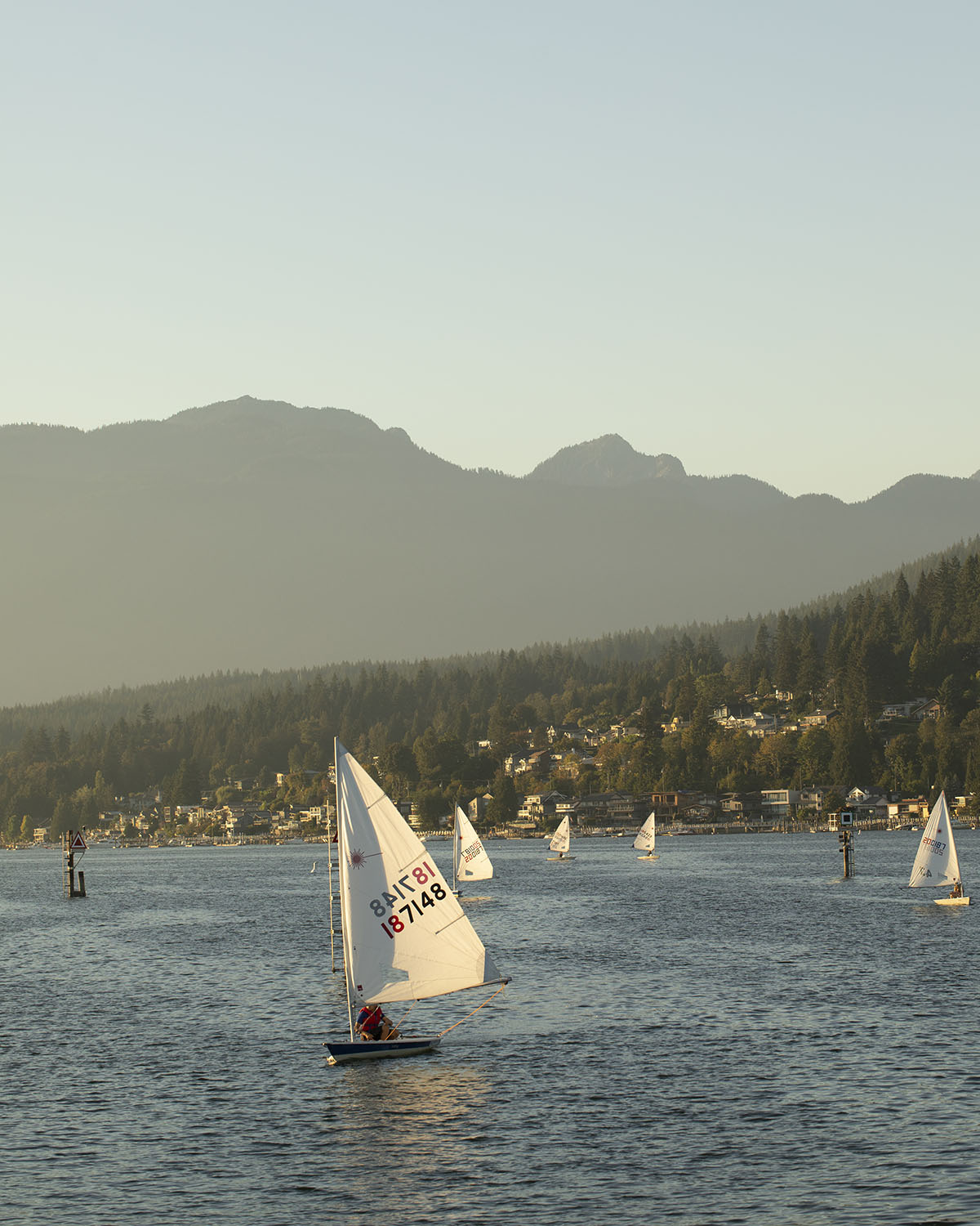 Sailing Lessons in the bay at Port Moody